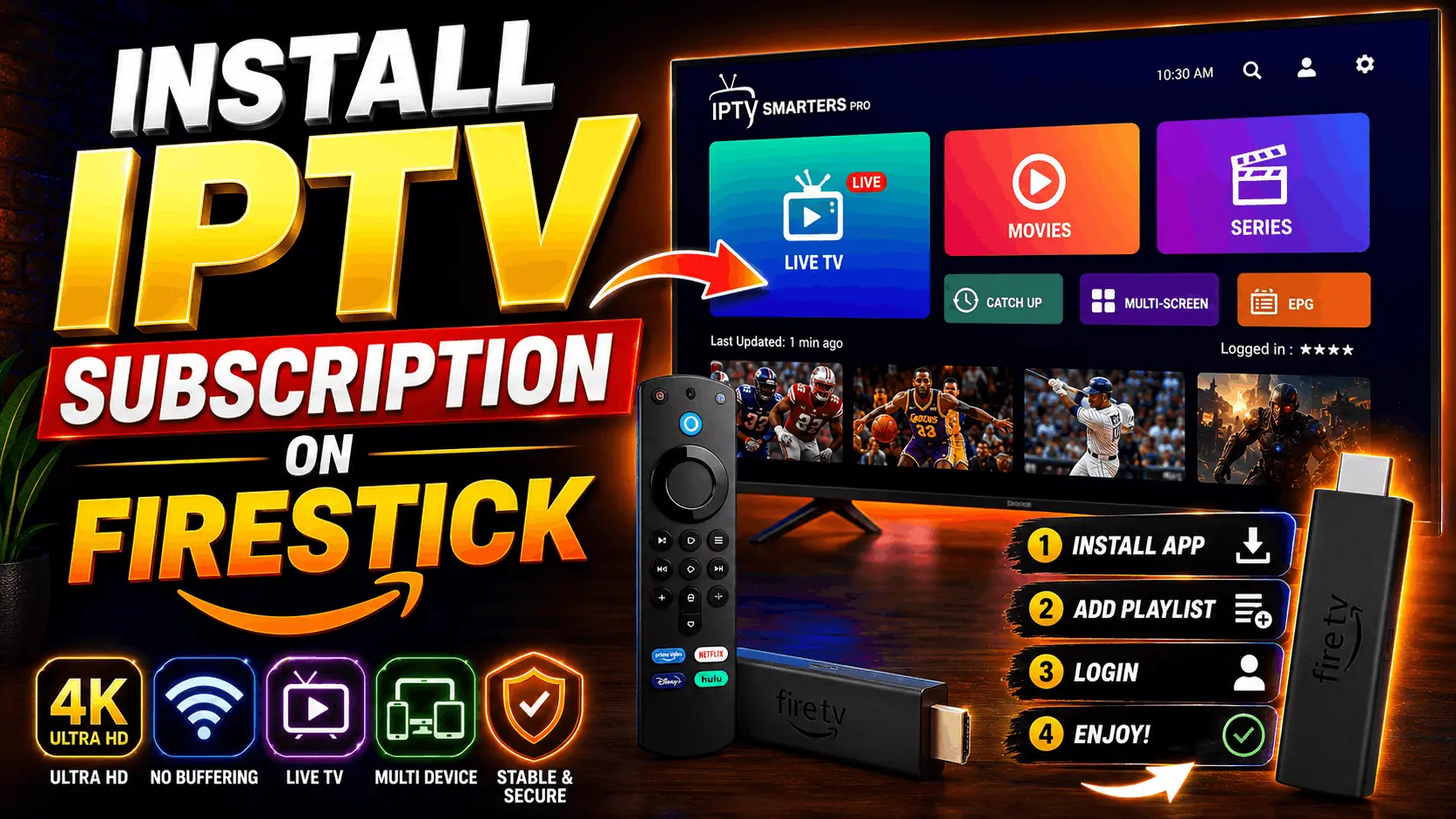 How to install an IPTV subscription on Amazon Fire TV Stick — step-by-step guide with Downloader and IPTV Smarters Pro