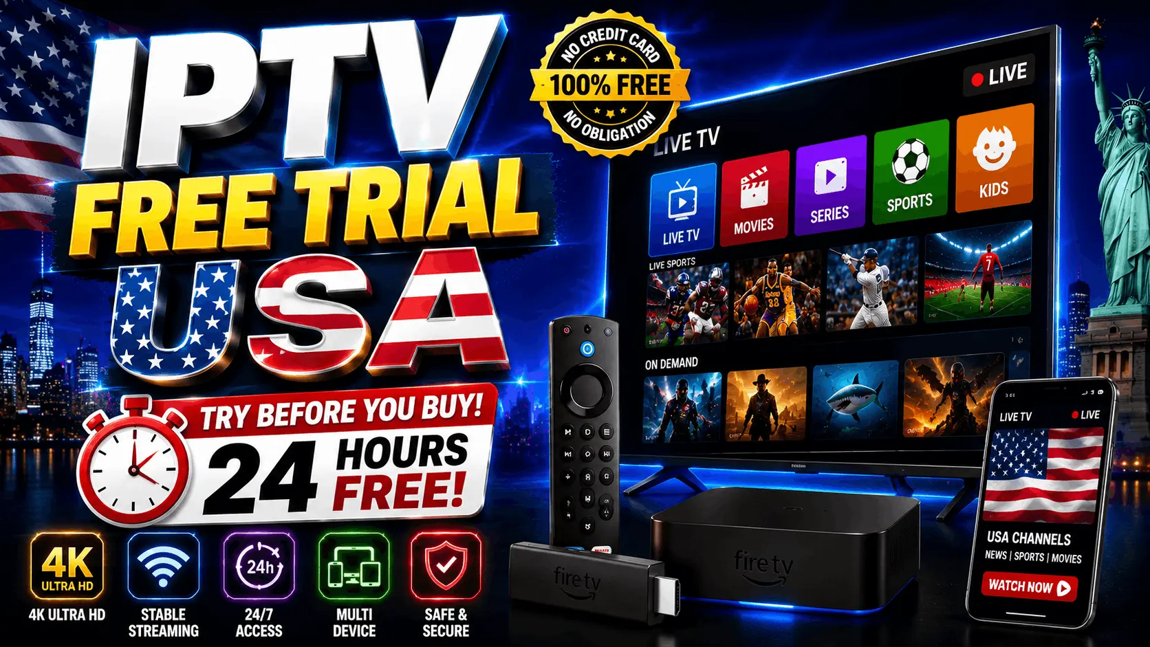 IPTV free trial USA — how to claim a free trial and get started with your IPTV subscription today
